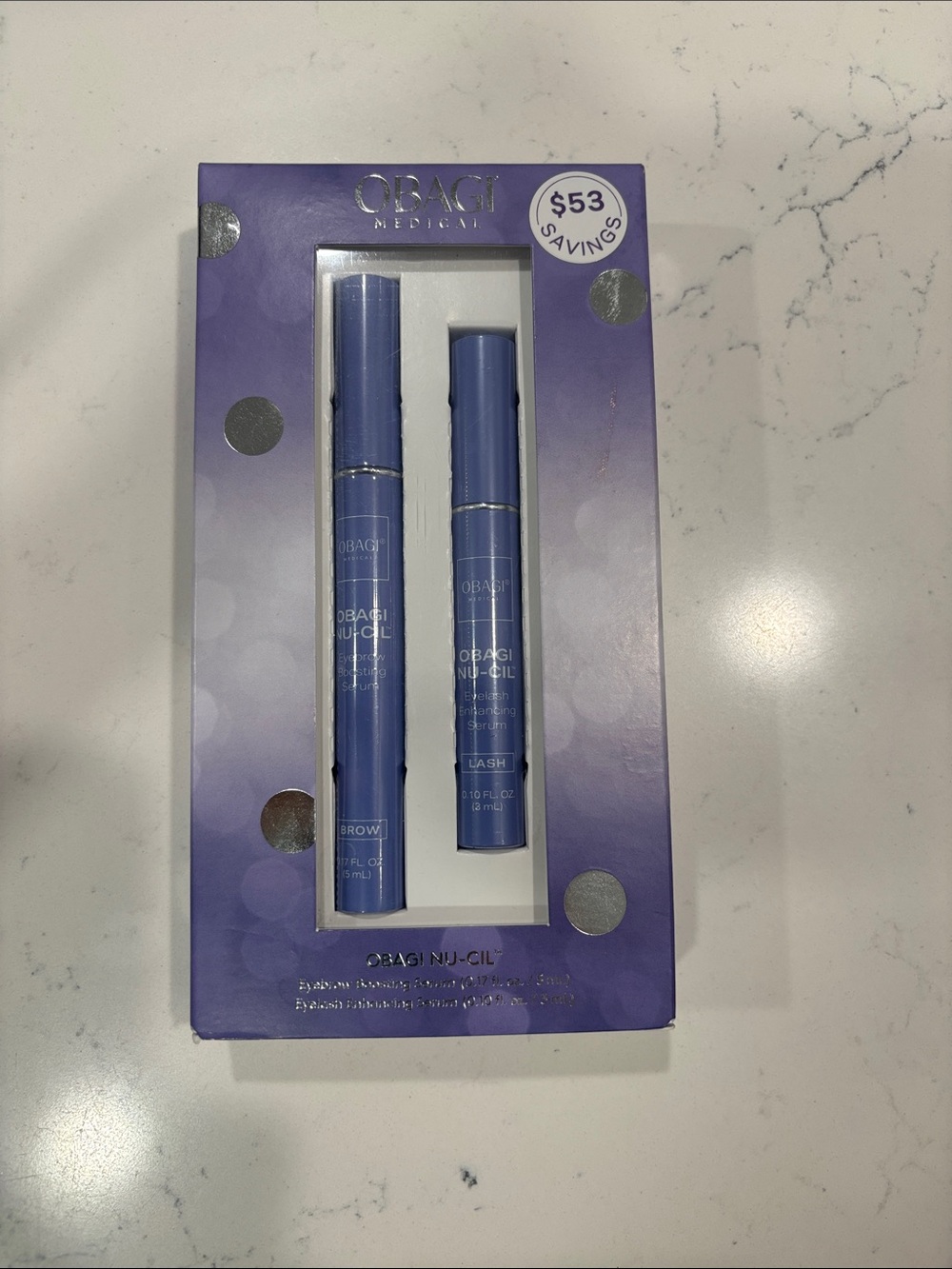 Obagi Lash & Brow Serum Set — Blue Packaging
